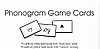Phonogram Game Cards 